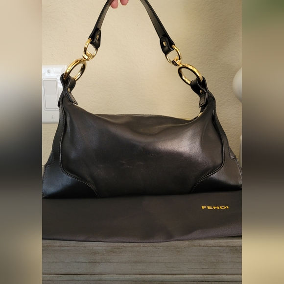 Fendi leather zucca baguette bag - Picture 3 of 16